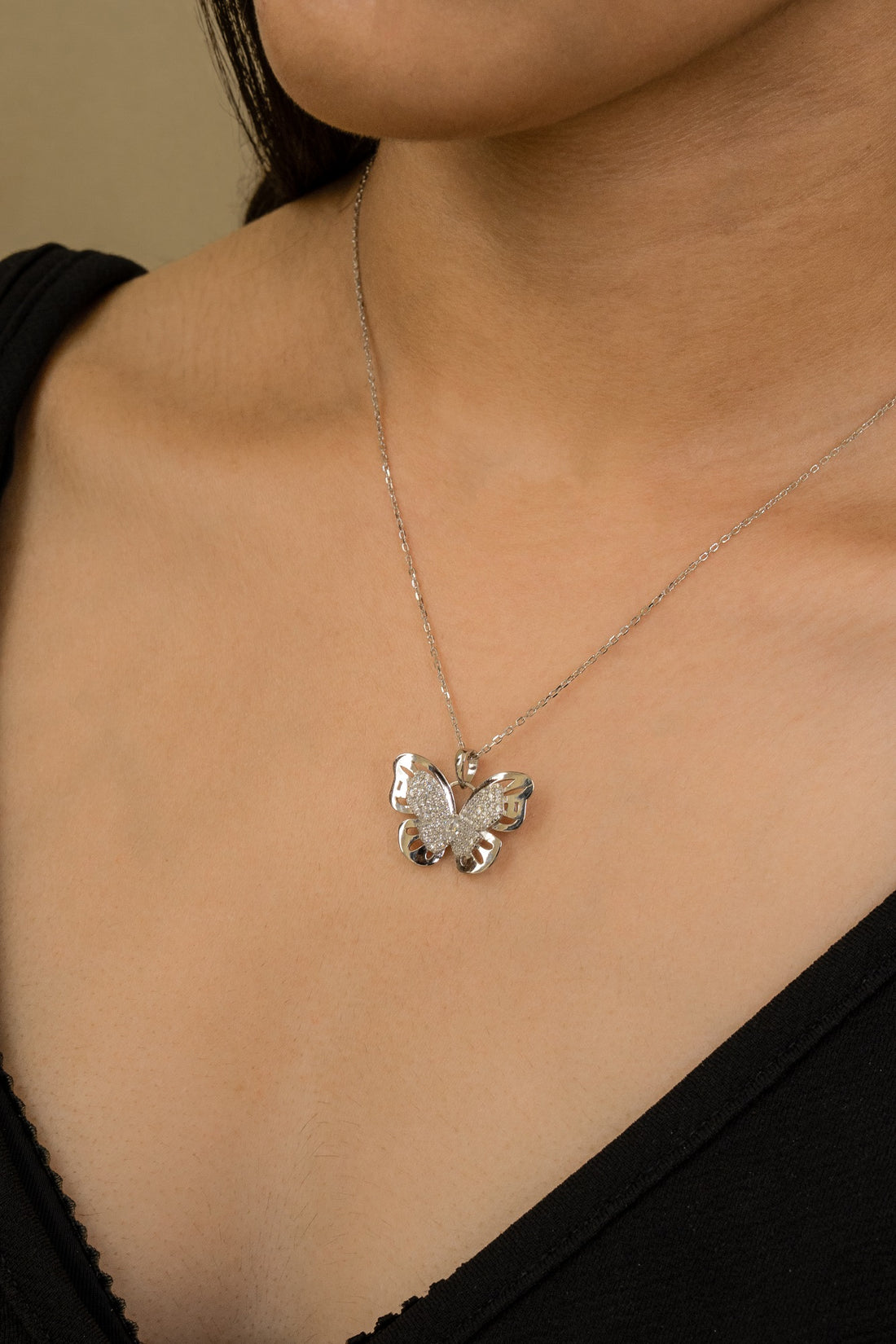 Aura Wings Sterling Silver Chain Pendant