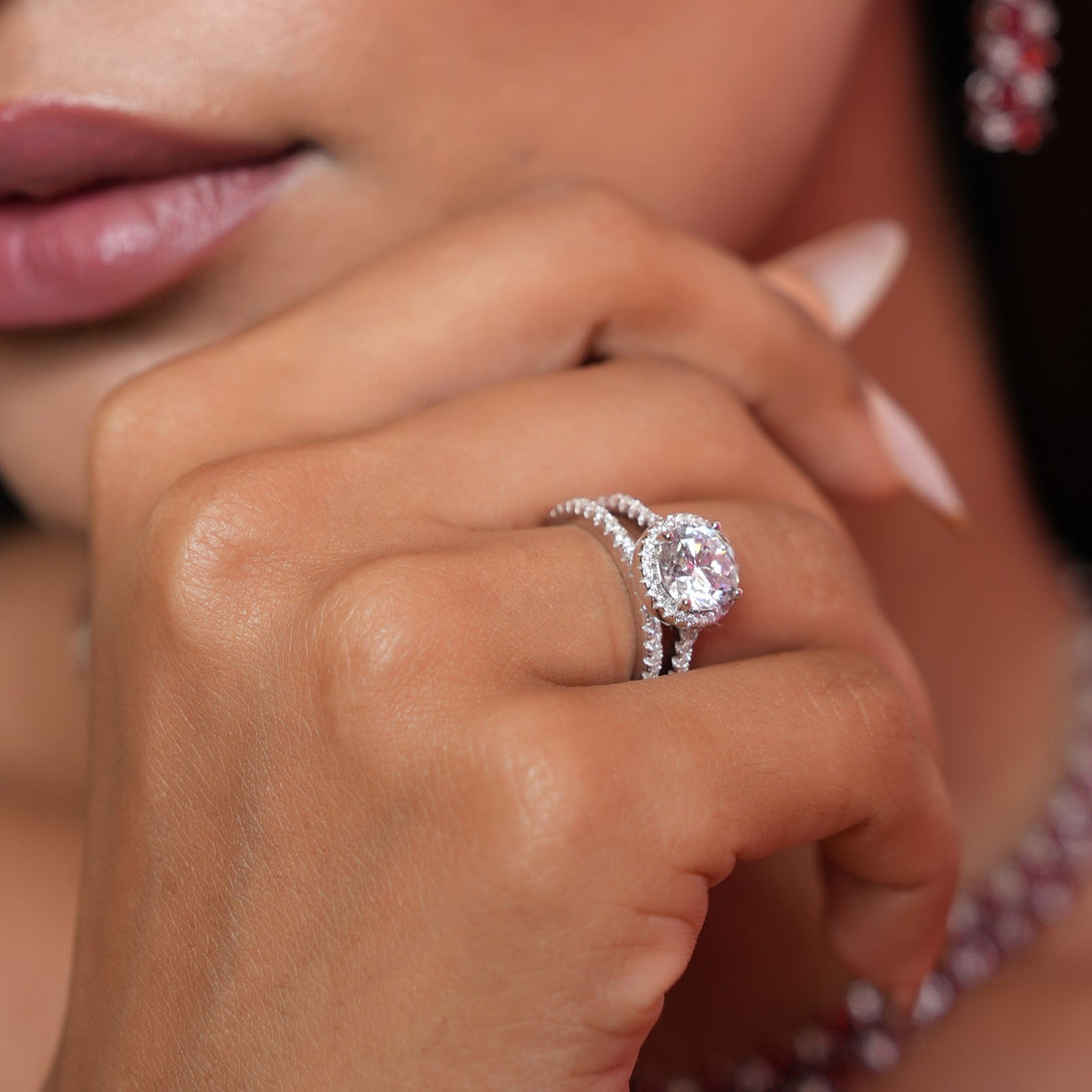 Rhea Solitaire Sterling Silver Ring