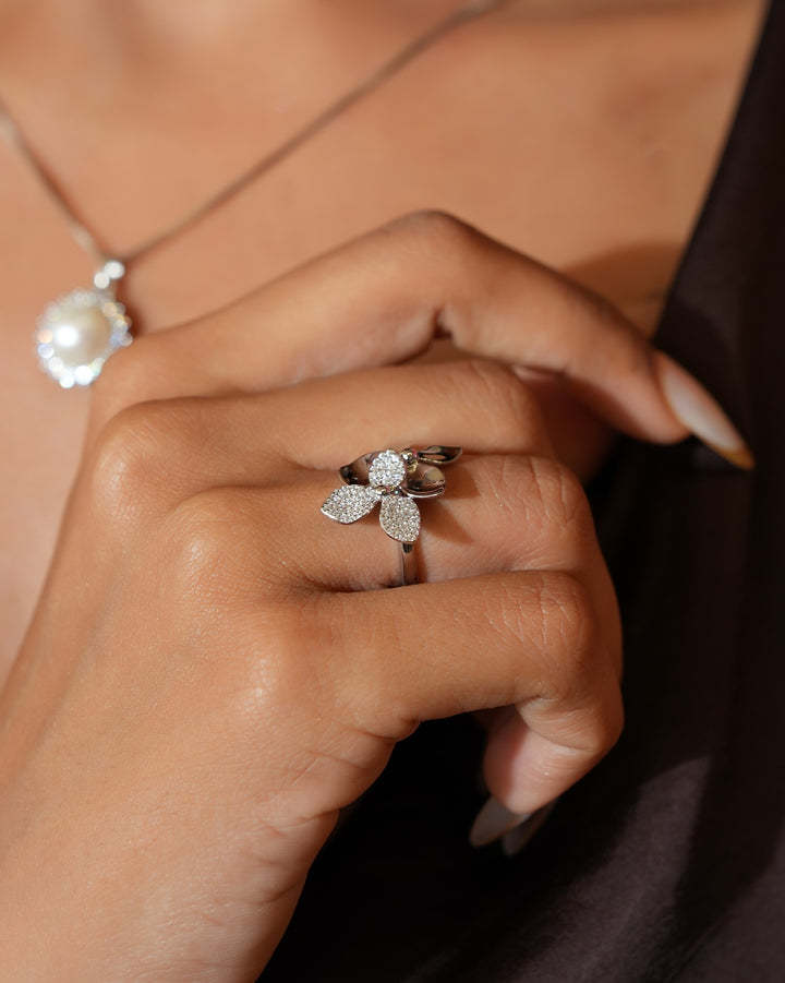 Flora Sterling Silver Ring