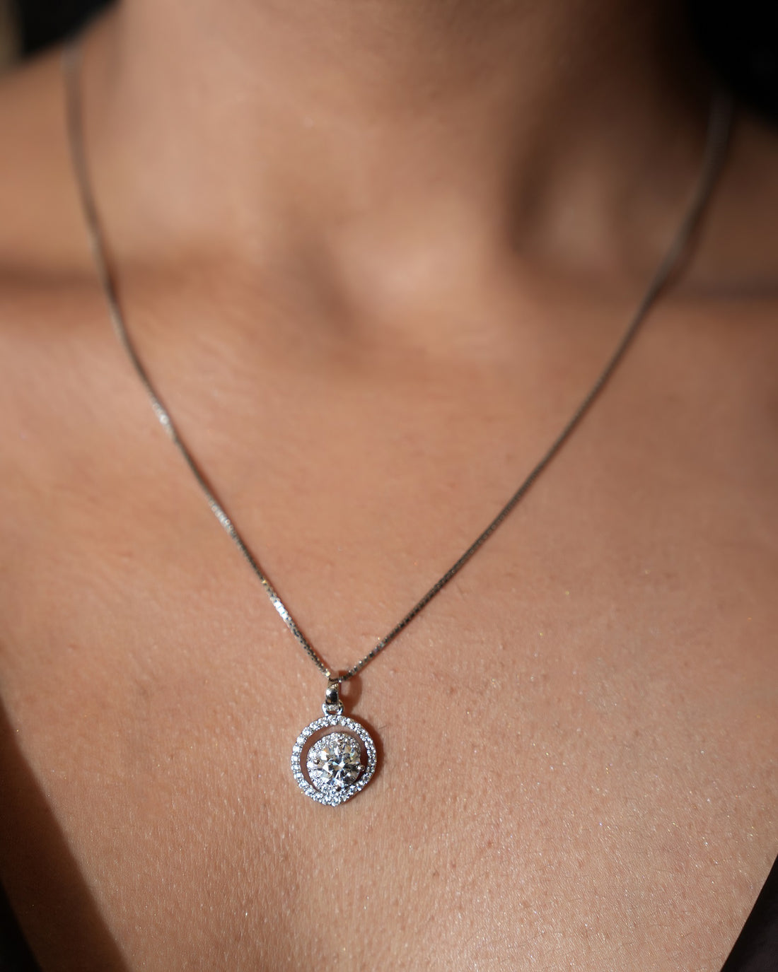 Aura Sterling Silver Pendant Set