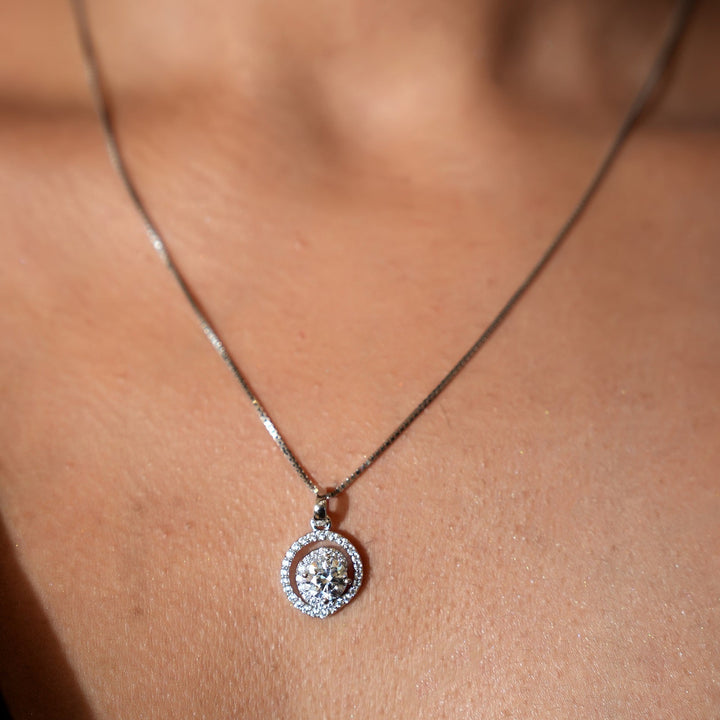 Aura Sterling Silver Pendant Set