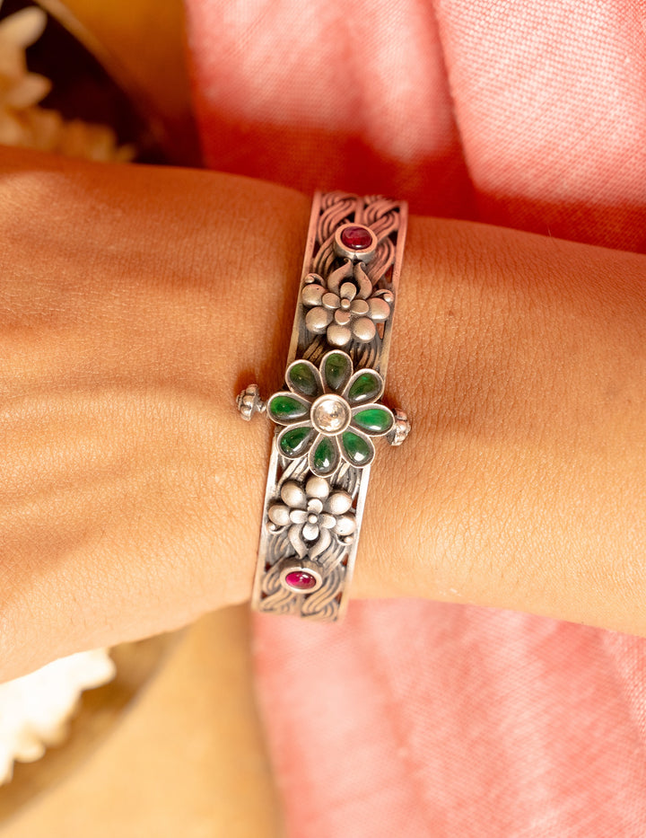 Gauri Silver Bangle