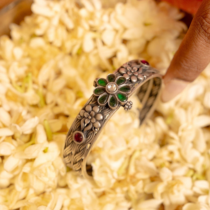 Gauri Silver Bangle
