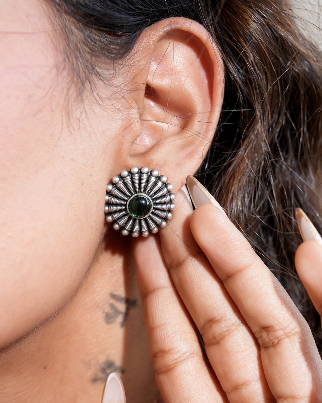 Ruhani Silver Earring