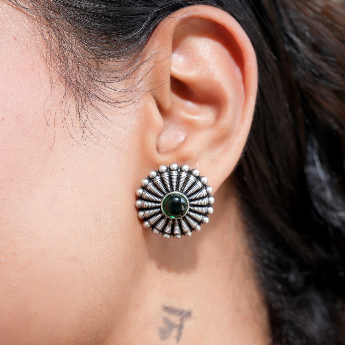 Ruhani Silver Earring