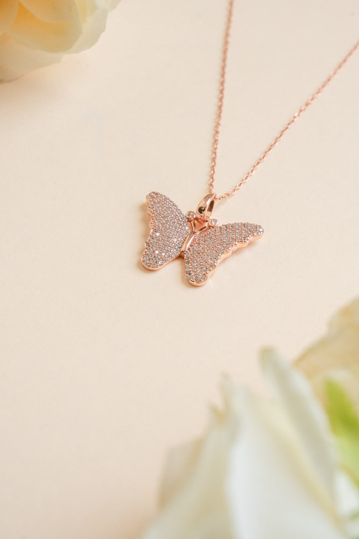 Butterfly Sterling Silver Chain Pendant