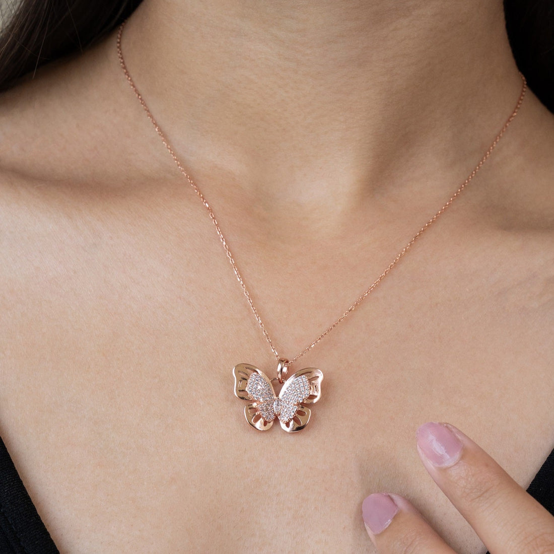 Papillon Velora Sterling Silver Chain Pendant