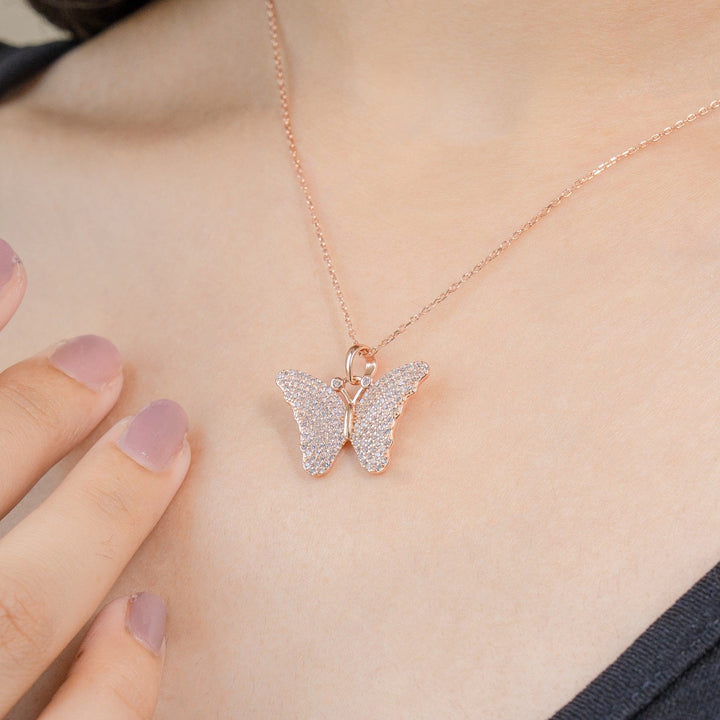 Butterfly Sterling Silver Chain Pendant