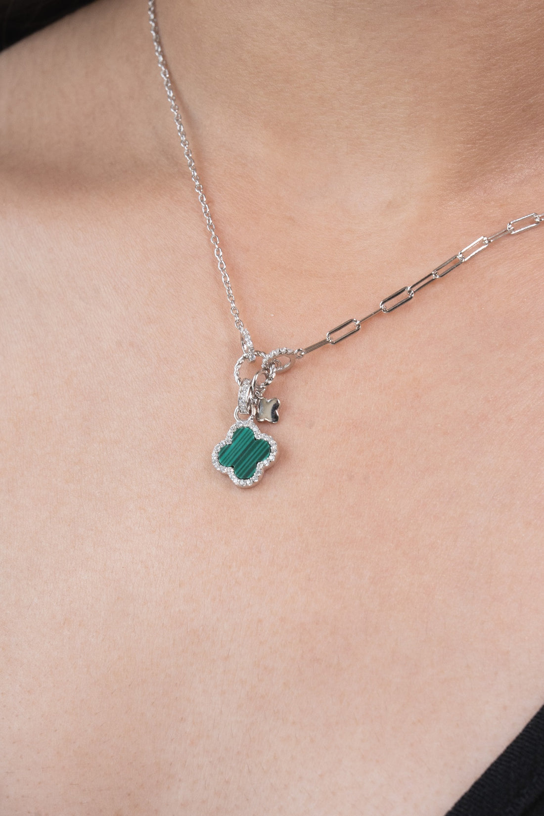 Shanaya Bloom Sterling Silver Chain Pendant