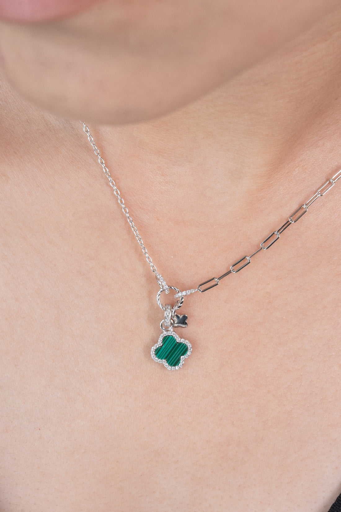 Shanaya Bloom Sterling Silver Chain Pendant