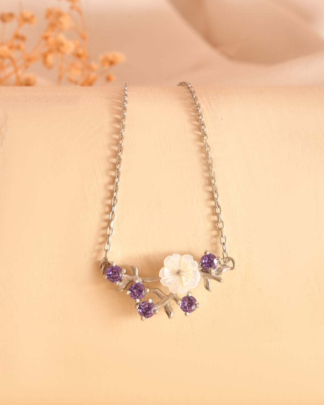 Riva Blooming Charm Sterling Silver Chain Pendant