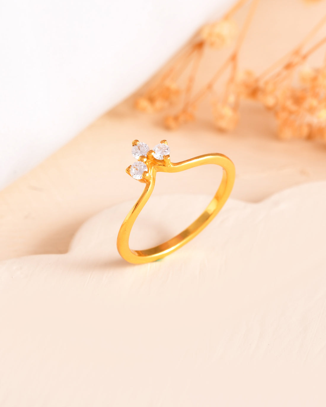 Aura Crown Gold Plated Silver 925 Ring