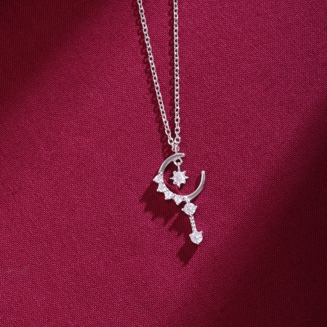 Imperial Moon silver Chain Pendant
