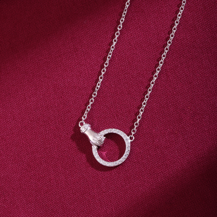Silver Bond Chain Pendant