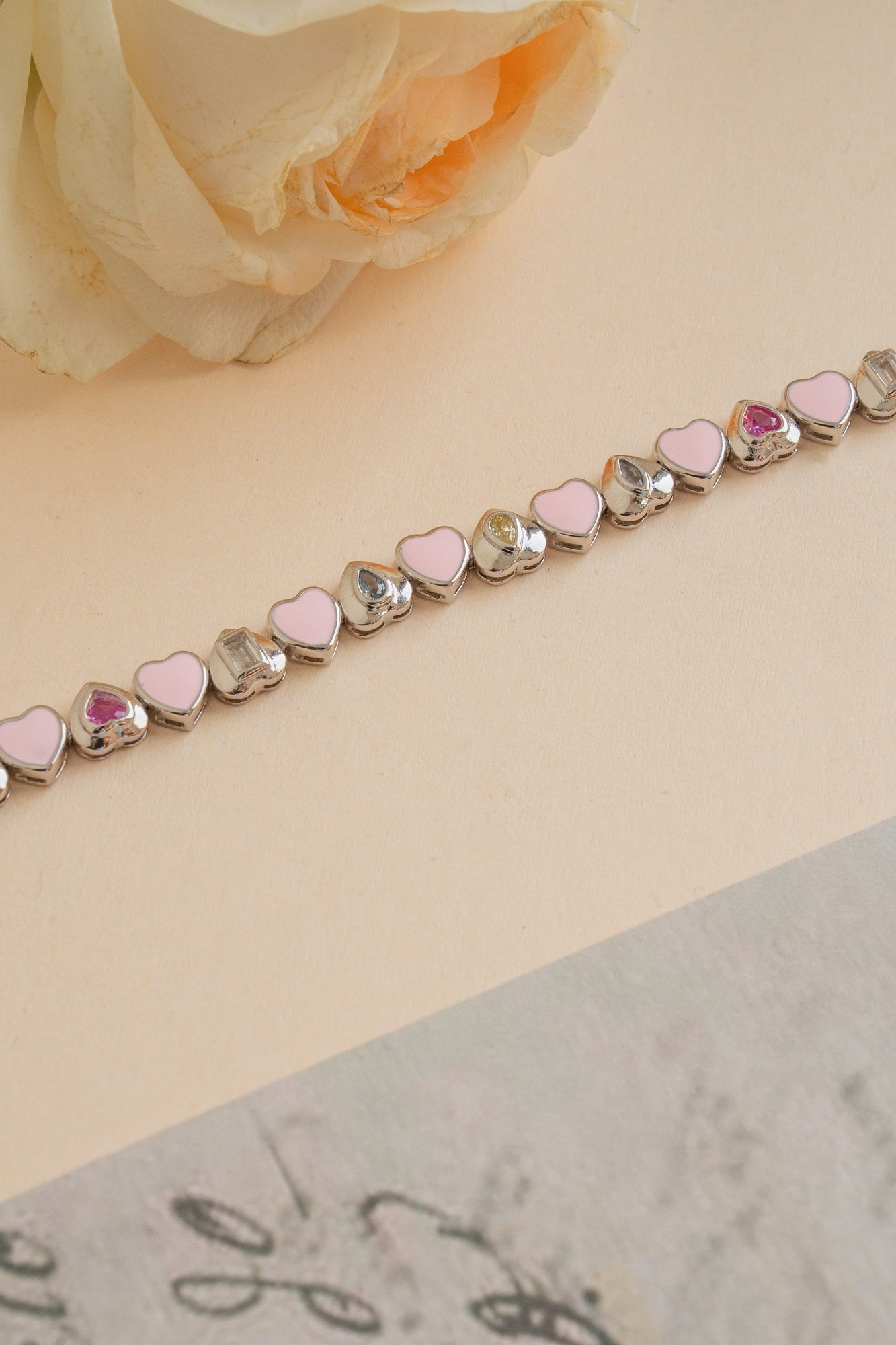 Rose Rhythm Pure Sterling Silver Bracelet
