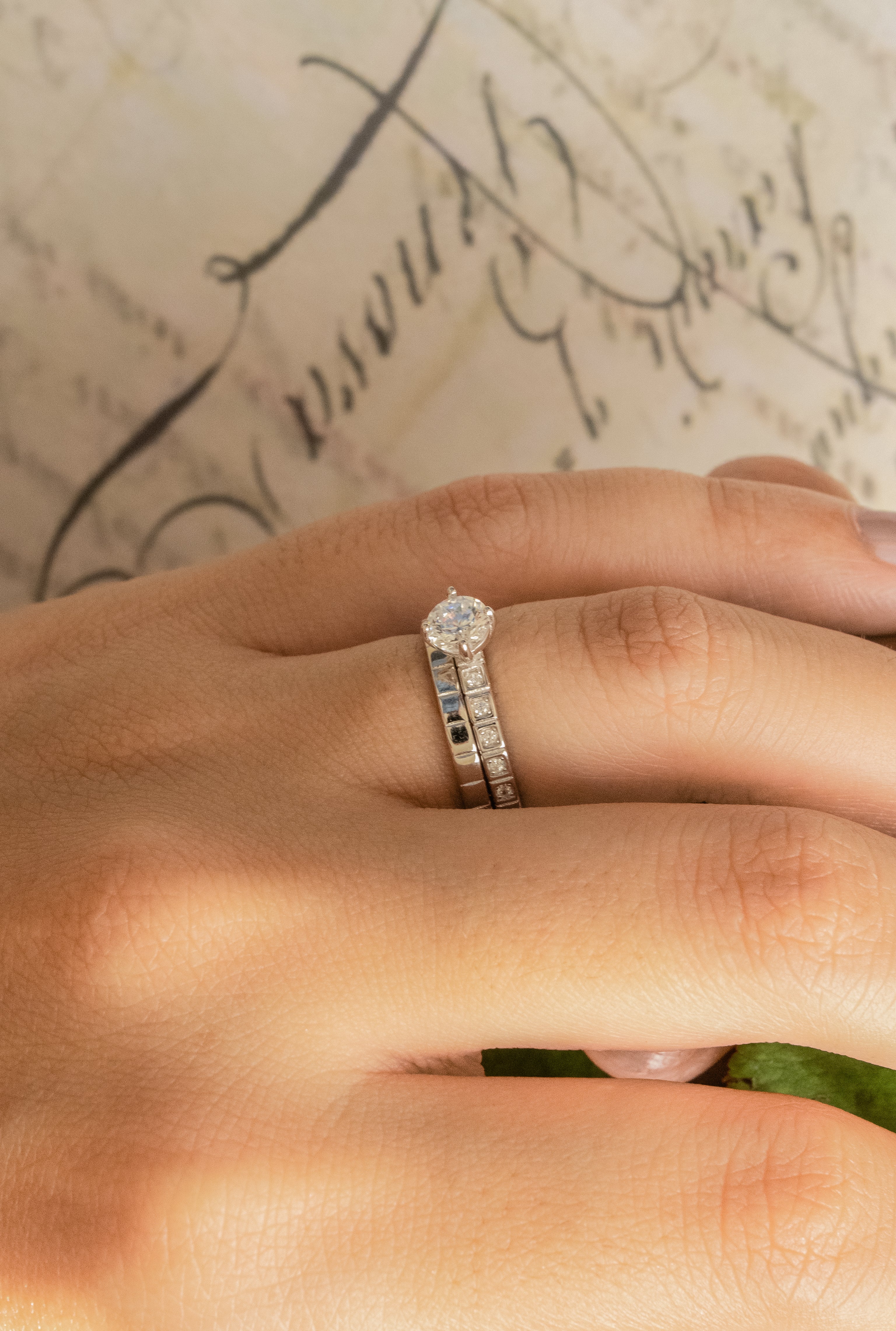 Eterna Gleam Duet Sterling Silver Ring