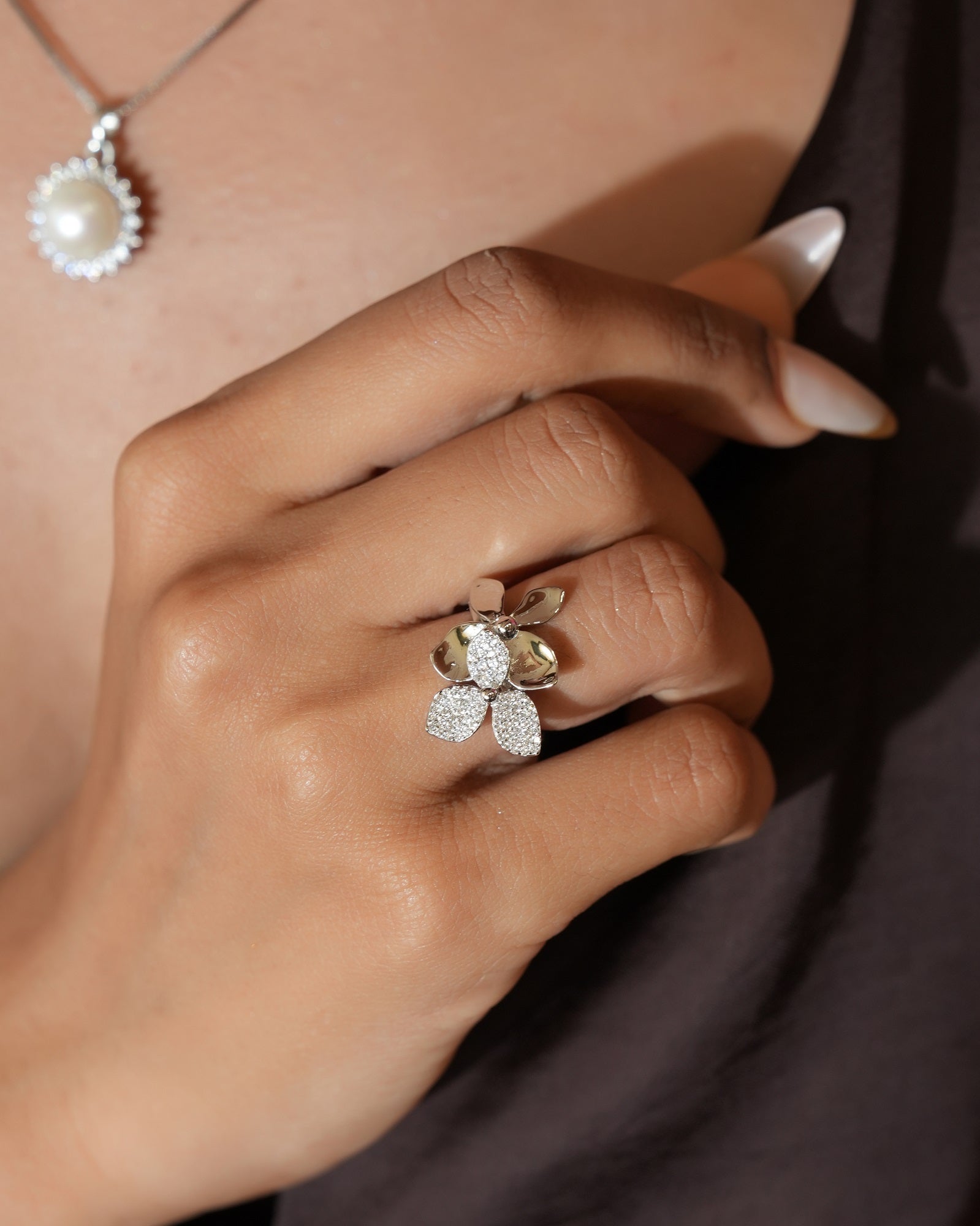 Flora Sterling Silver Ring