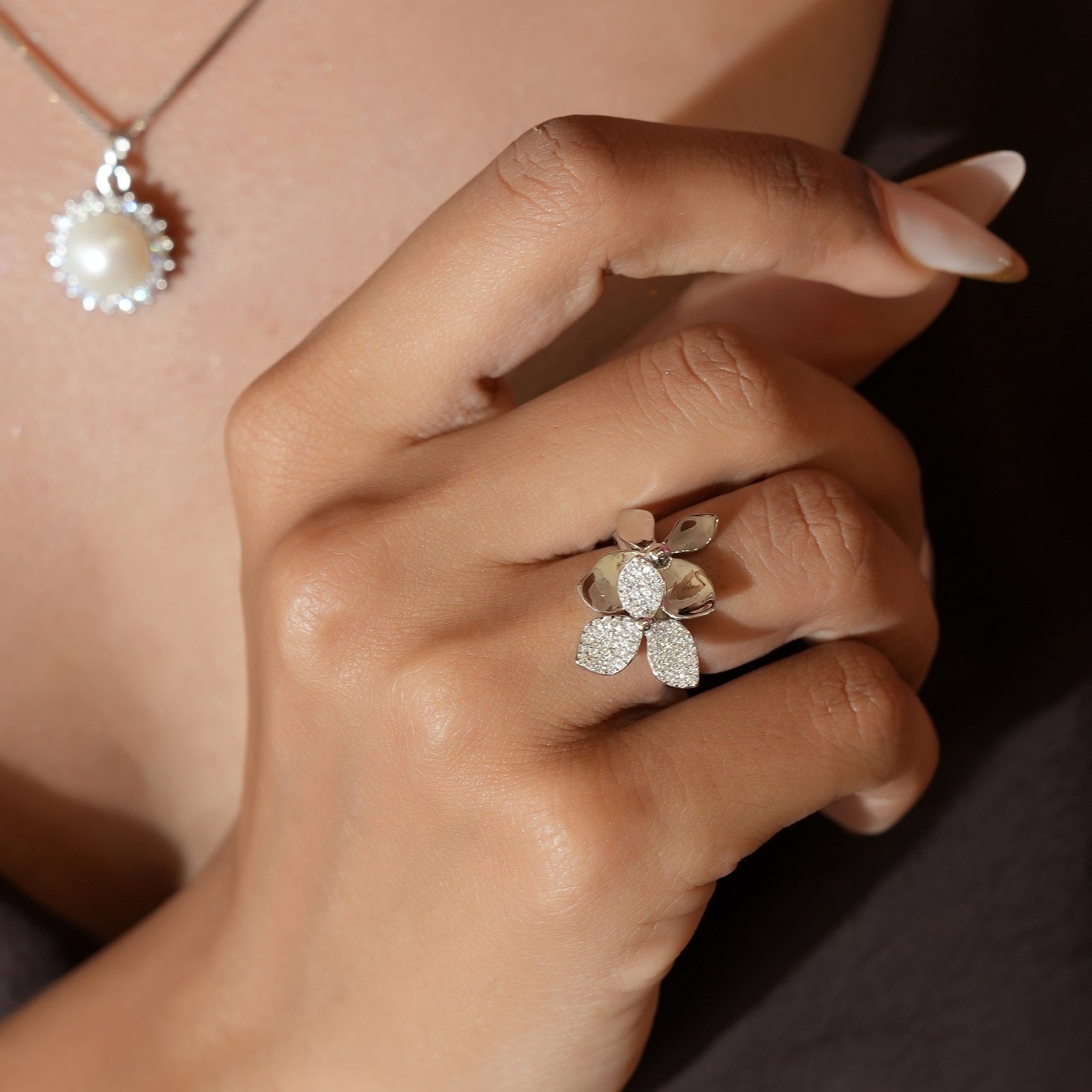 Flora Sterling Silver Ring