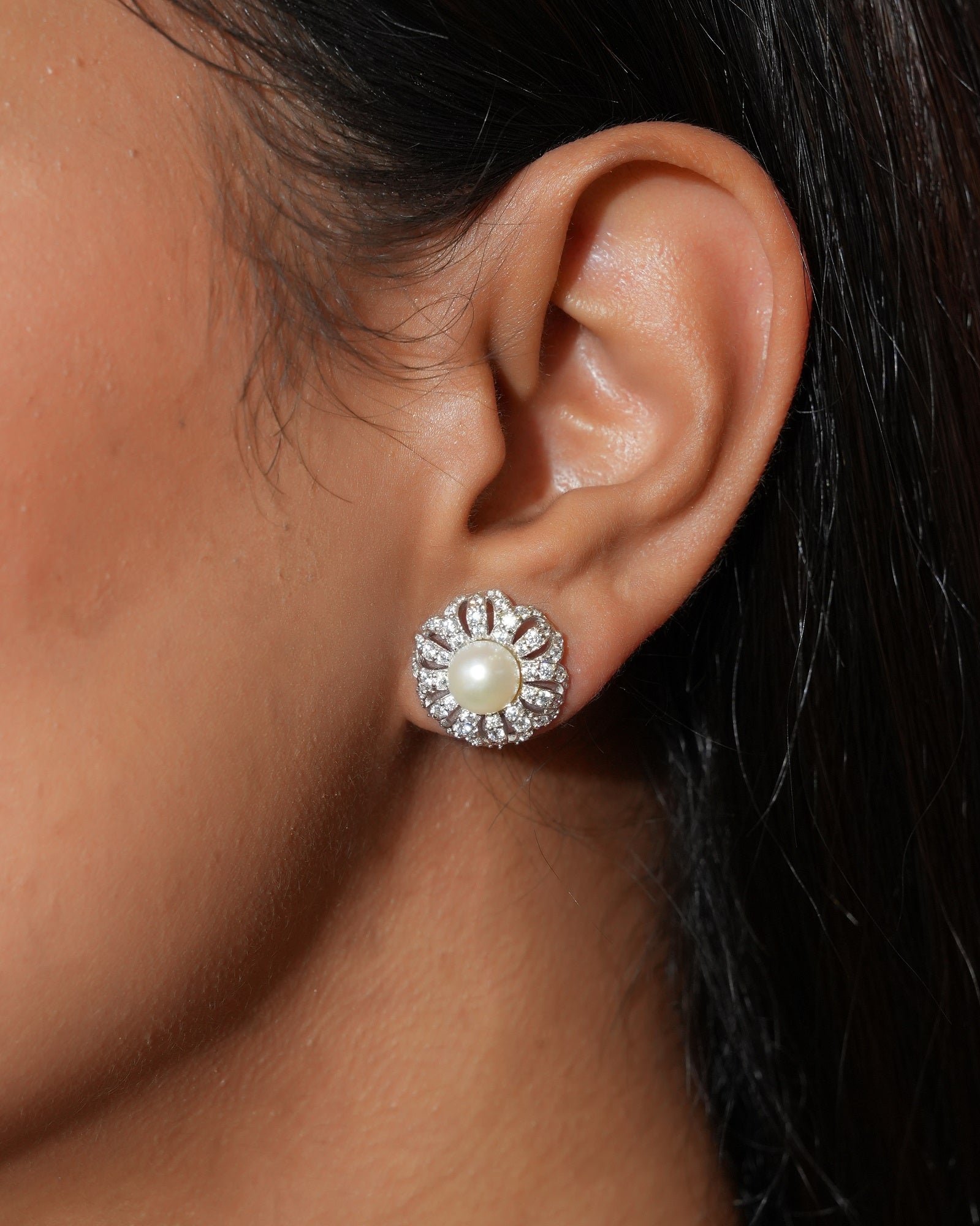 Ocean Pearl Sterling Silver Pendant Set