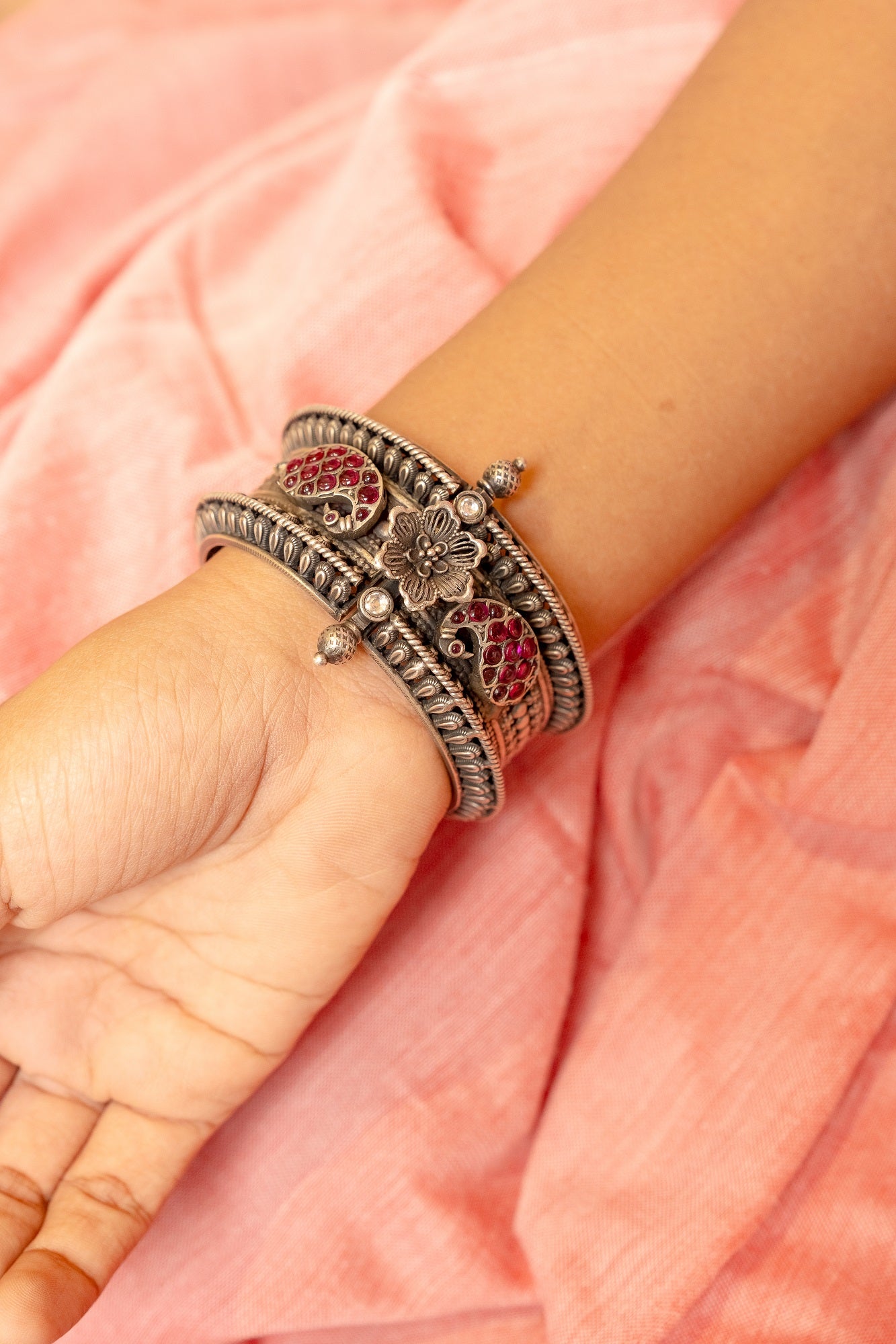 Devika Silver Bangle