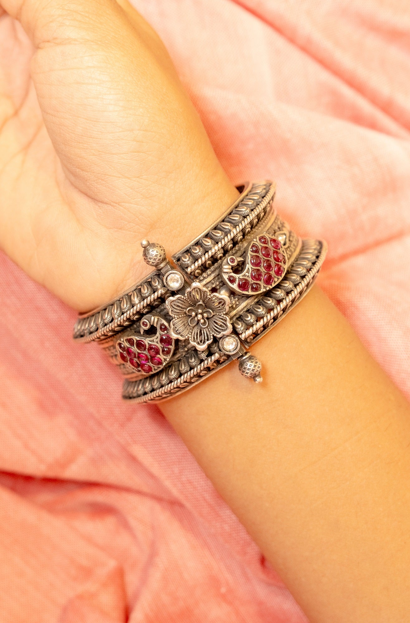 Devika Silver Bangle