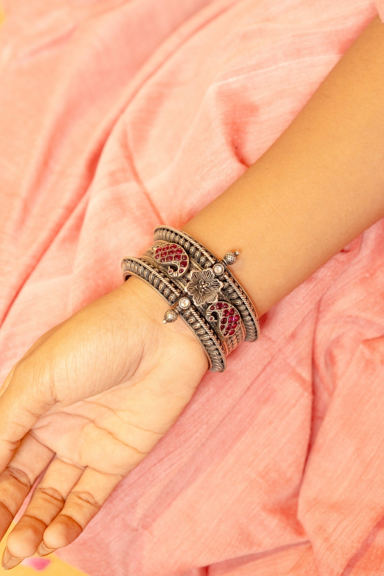 Devika Silver Bangle