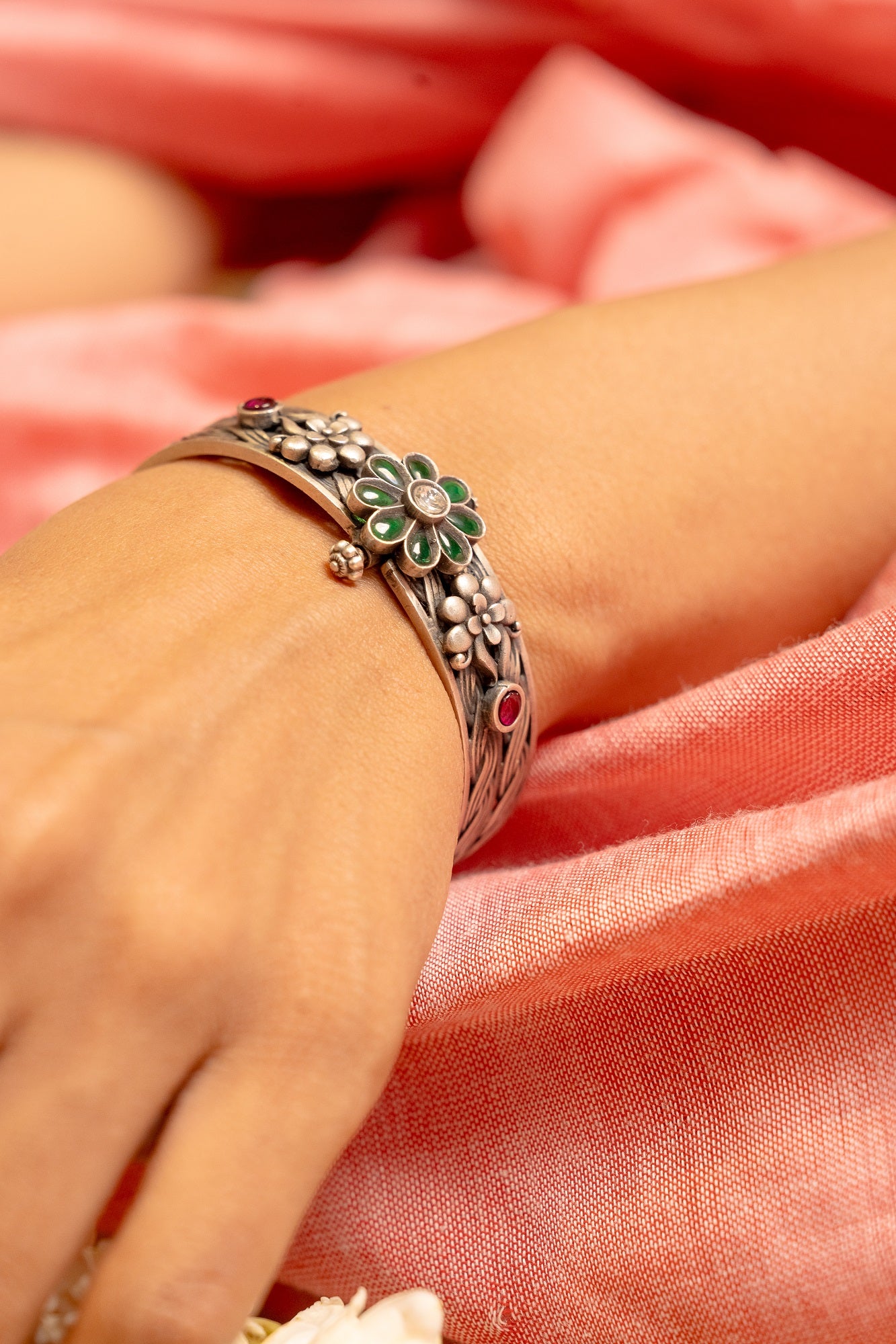 Gauri Silver Bangle