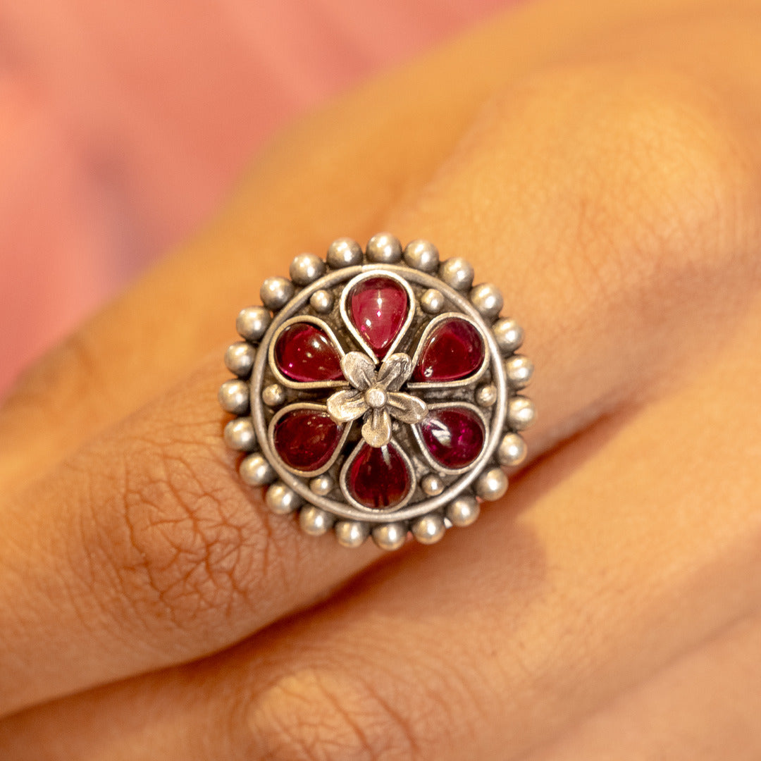 Kesar Silver Ring