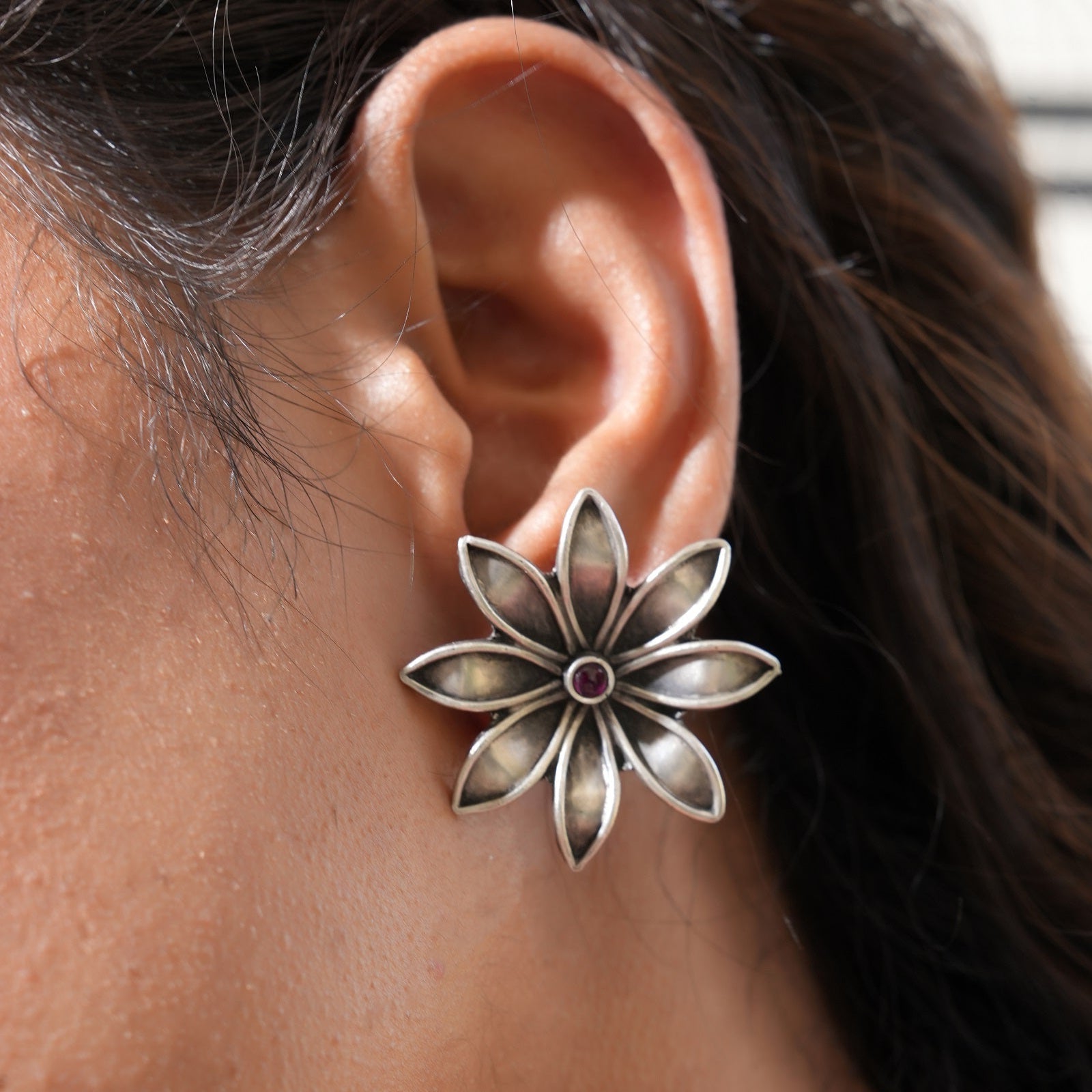 Pushplata 925 Silver Earring