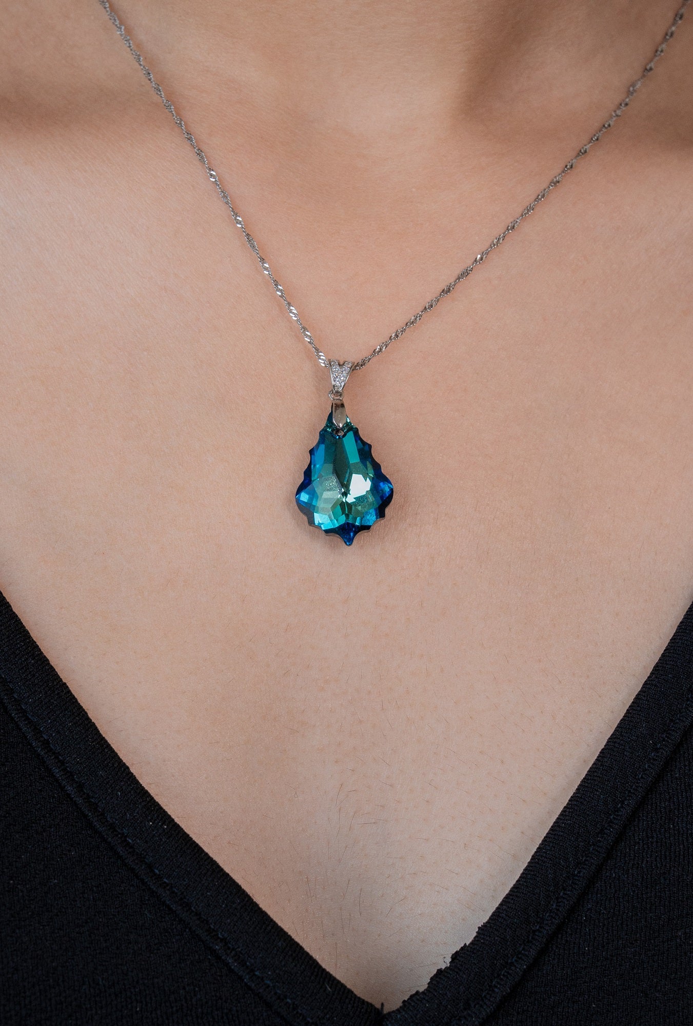 Ocean Rani Sterling Silver Chain Pendant