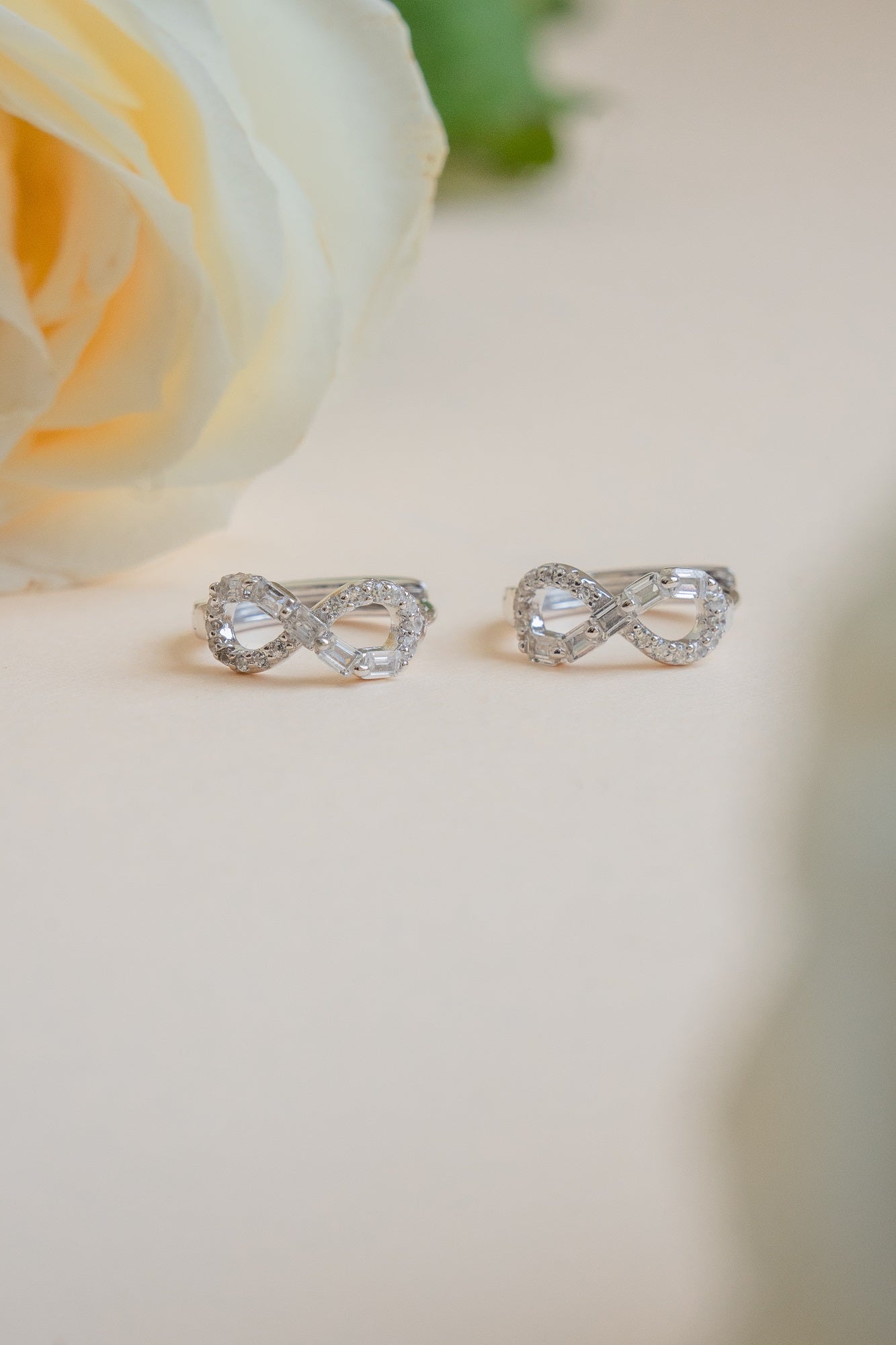 Infinity Moon Sterling Silver Chain Pendant