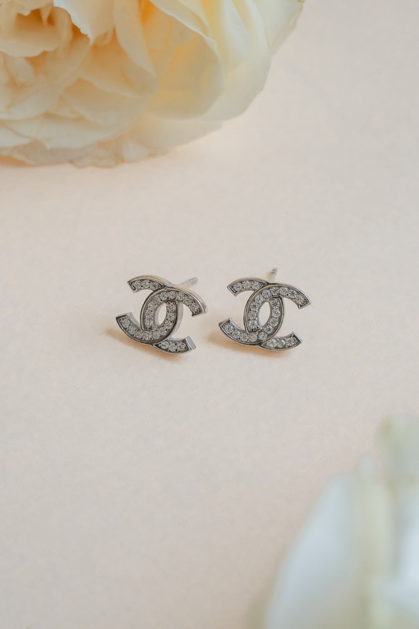 Double C Sterling Silver Chain Pendant