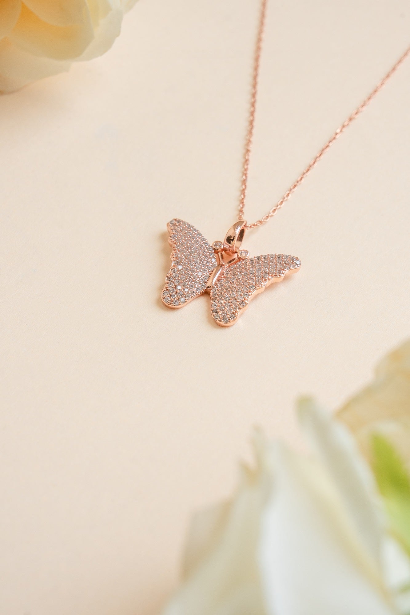 Butterfly Sterling Silver Chain Pendant