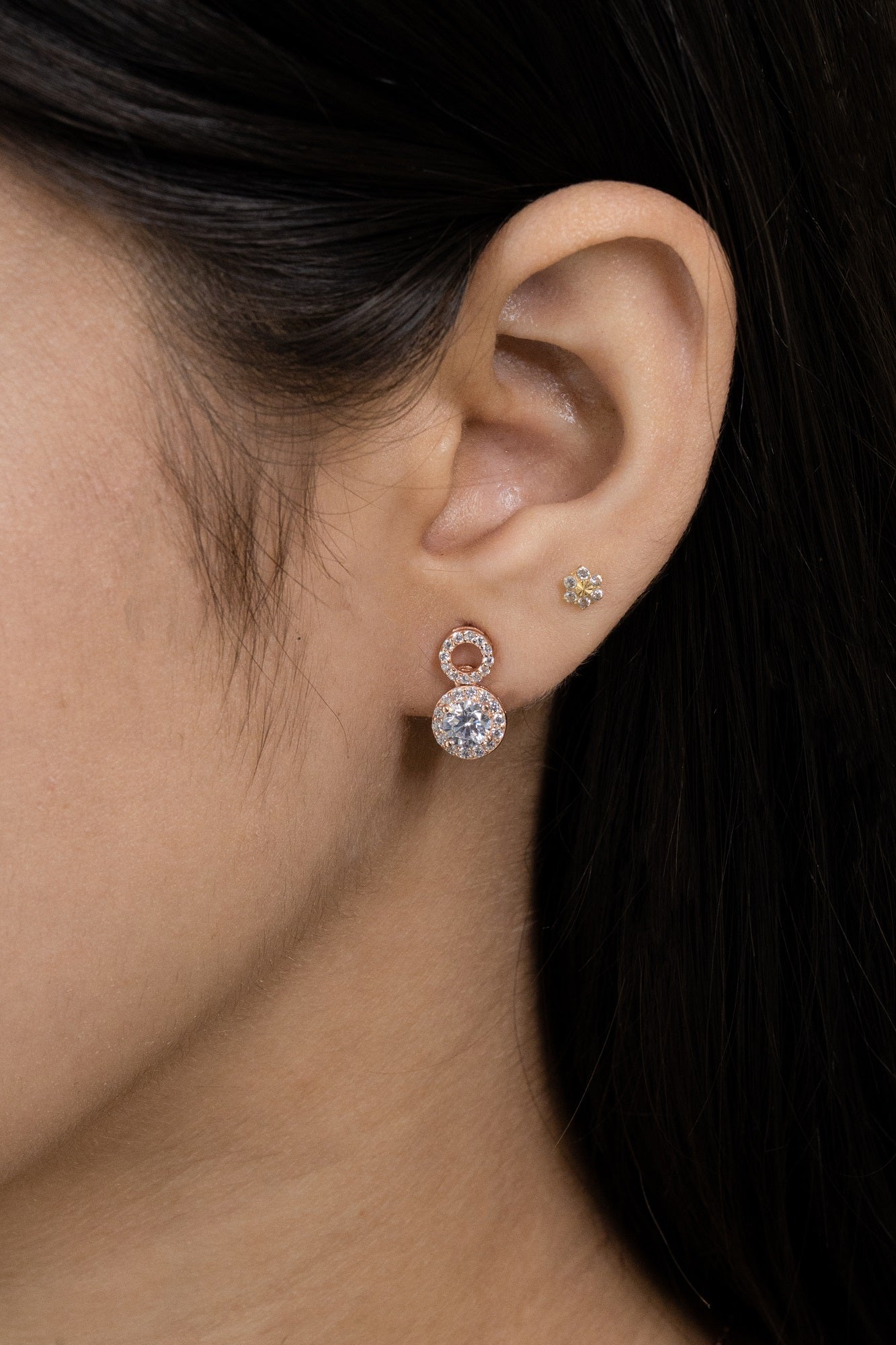 Maria Rossy Sterling Silver Chain Pendant Set