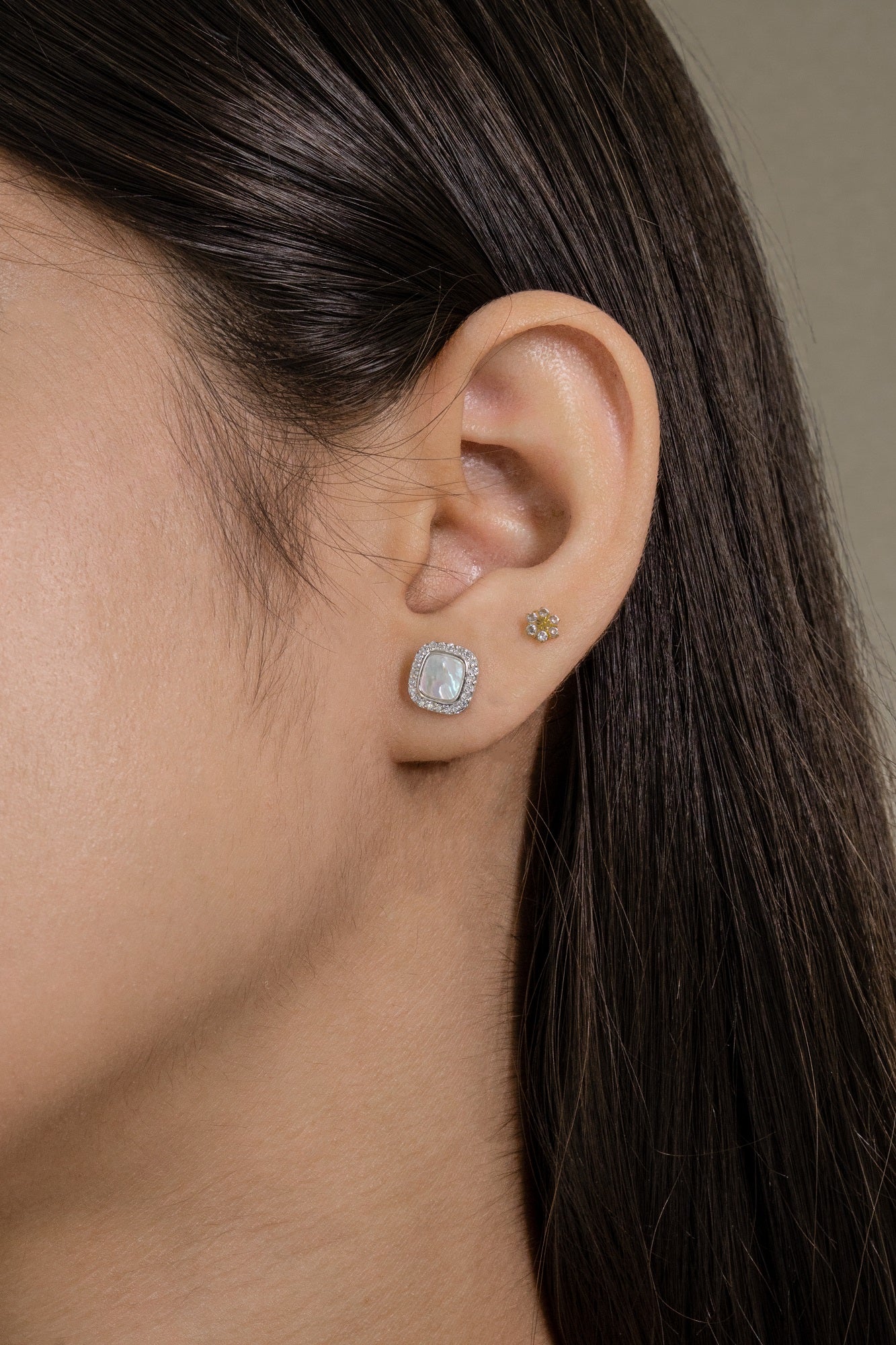 Crystal Grace Sterling Silver Chain Pendant Set