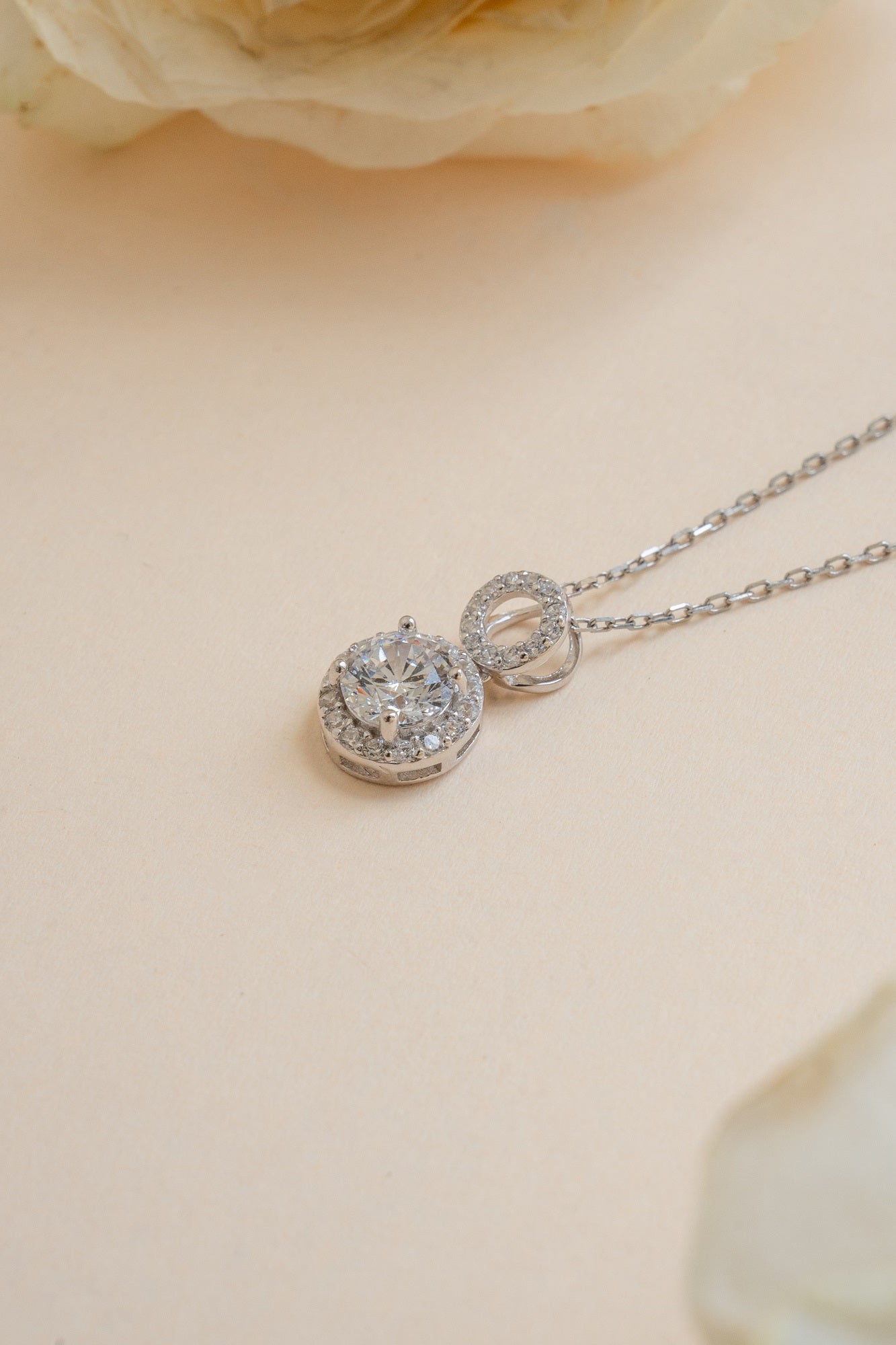 Maria Sterling Silver Chain Pendant Set