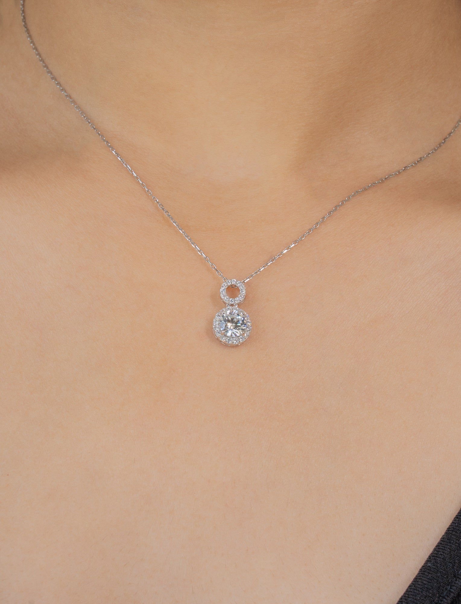 Maria Sterling Silver Chain Pendant Set