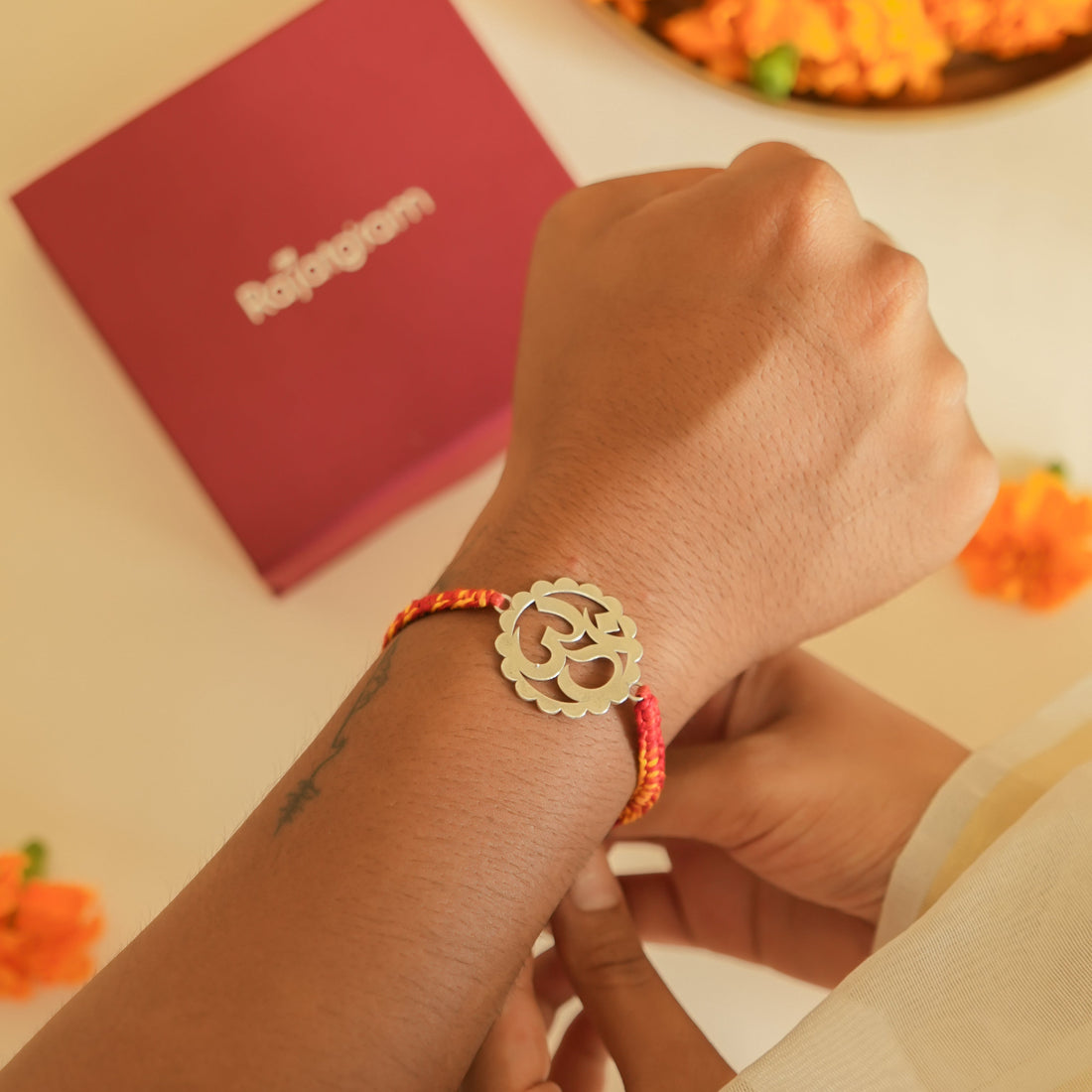 925 Silver OM Rakhi