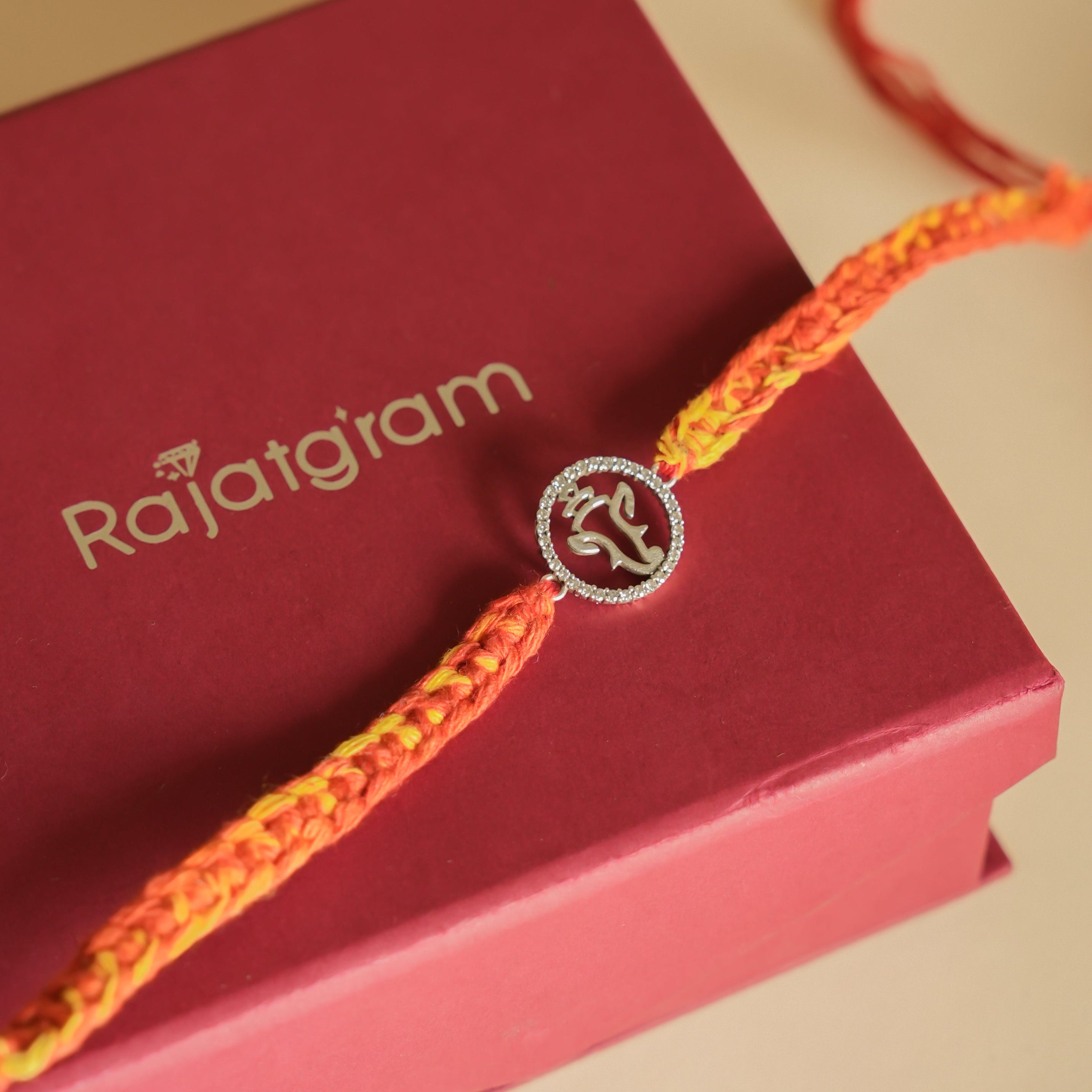 Ganesha 925 Silver Rakhi