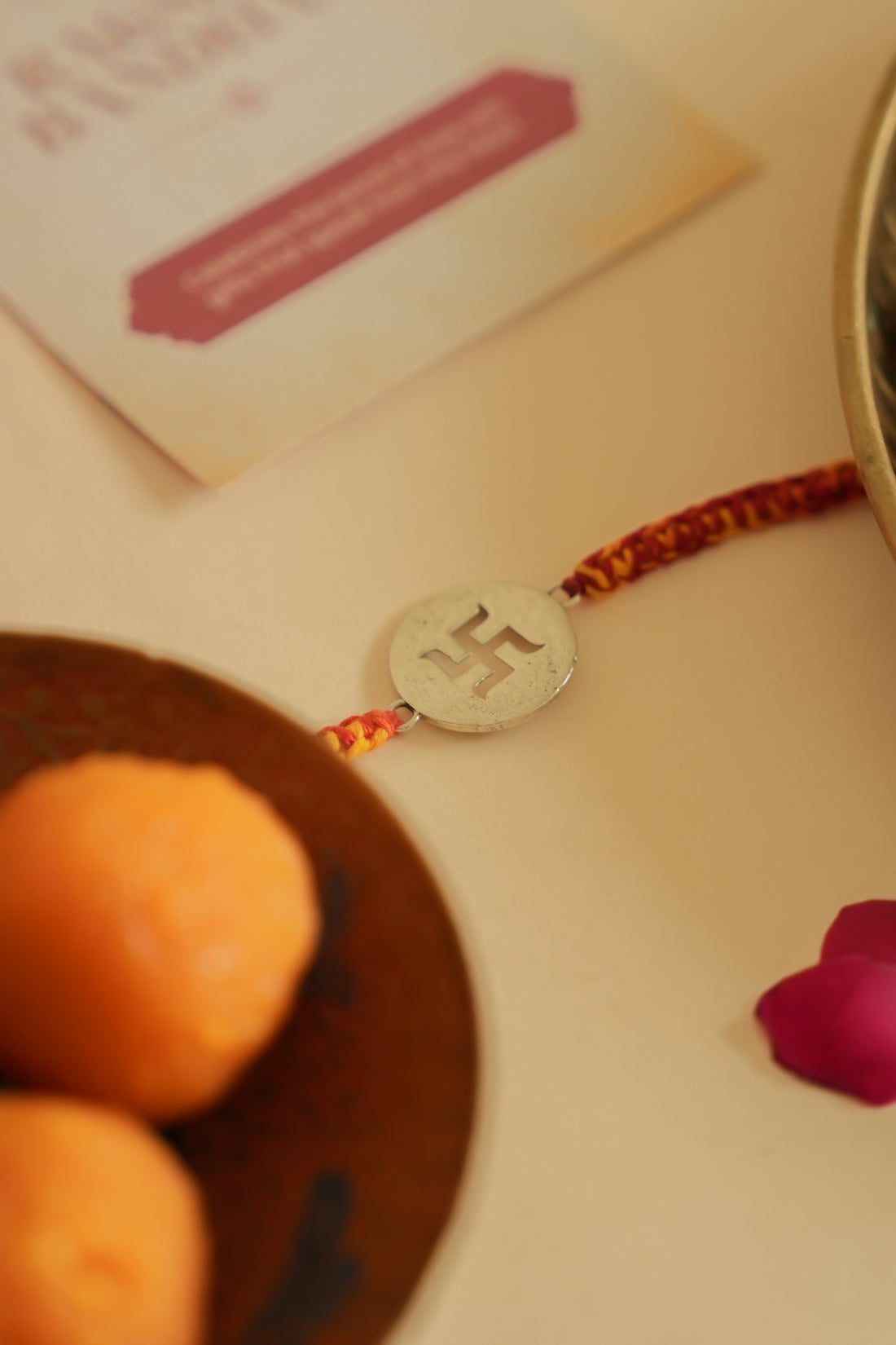 Swastik 925 Silver Rakhi