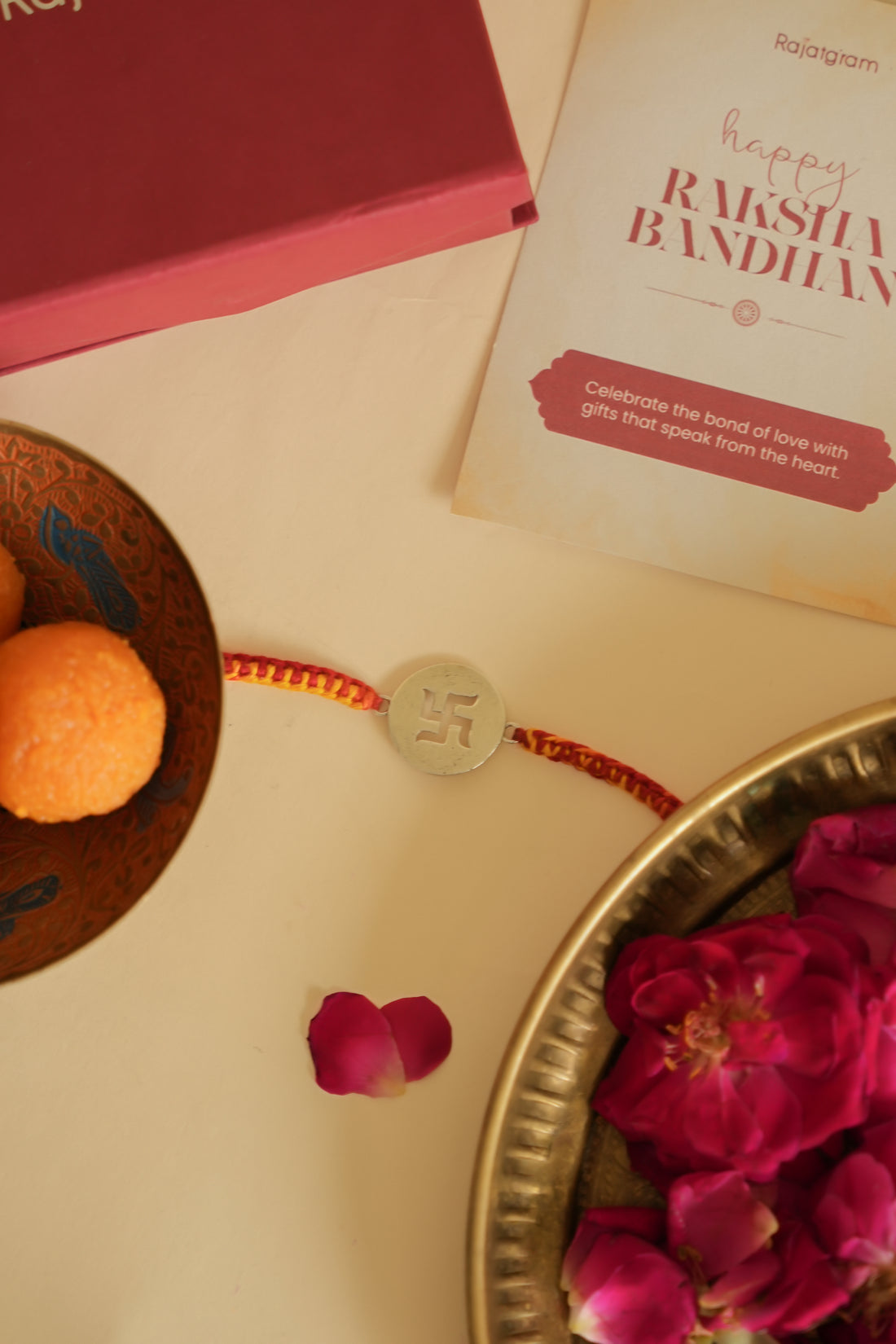 Swastik 925 Silver Rakhi