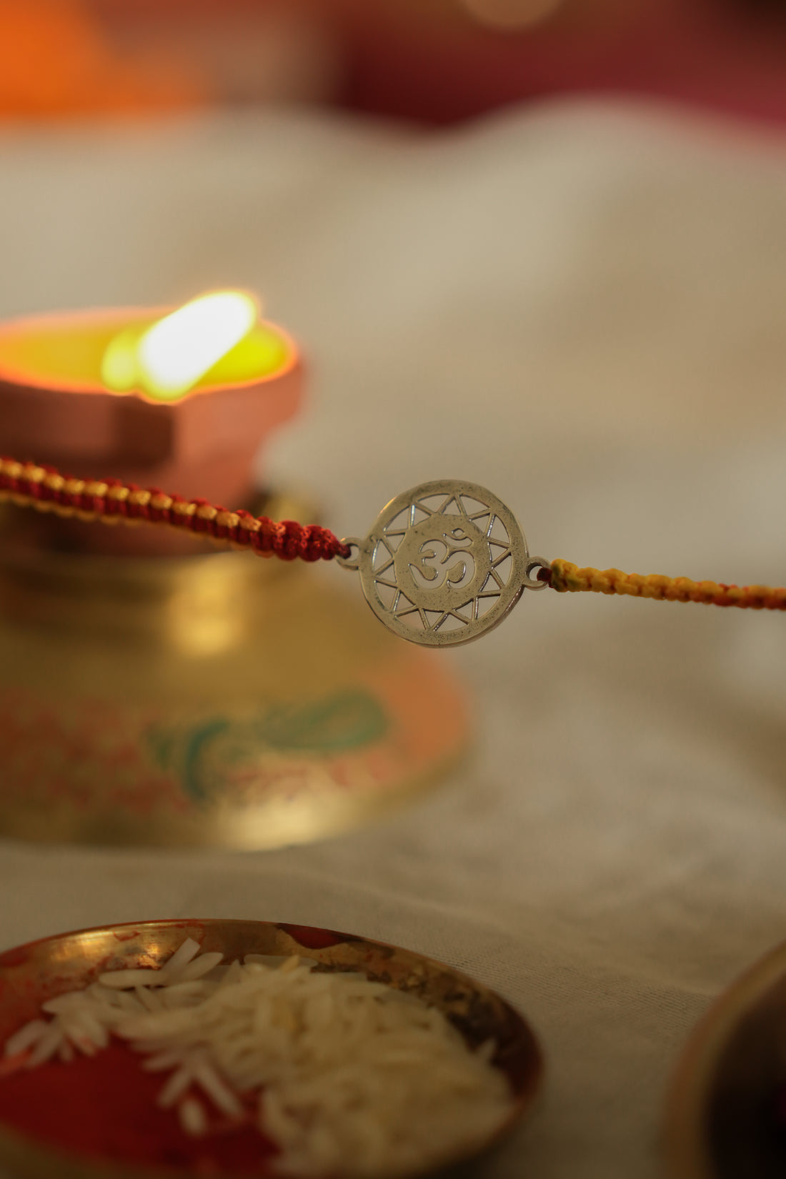 OM Yantra Silver 925 Rakhi