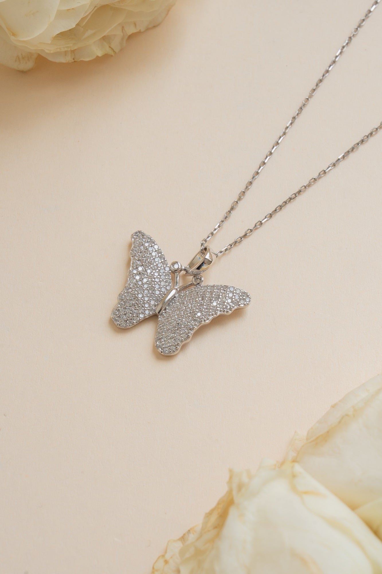 Butterfly Sterling Silver Chain Pendant