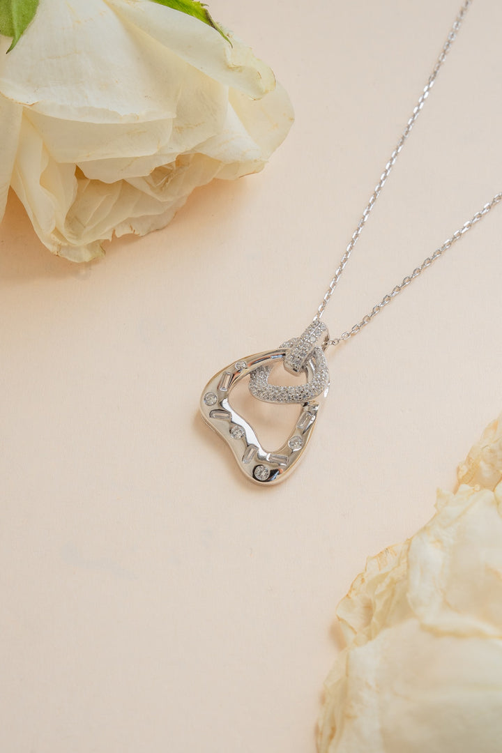 Urban loop Sterling Silver Pendant Set