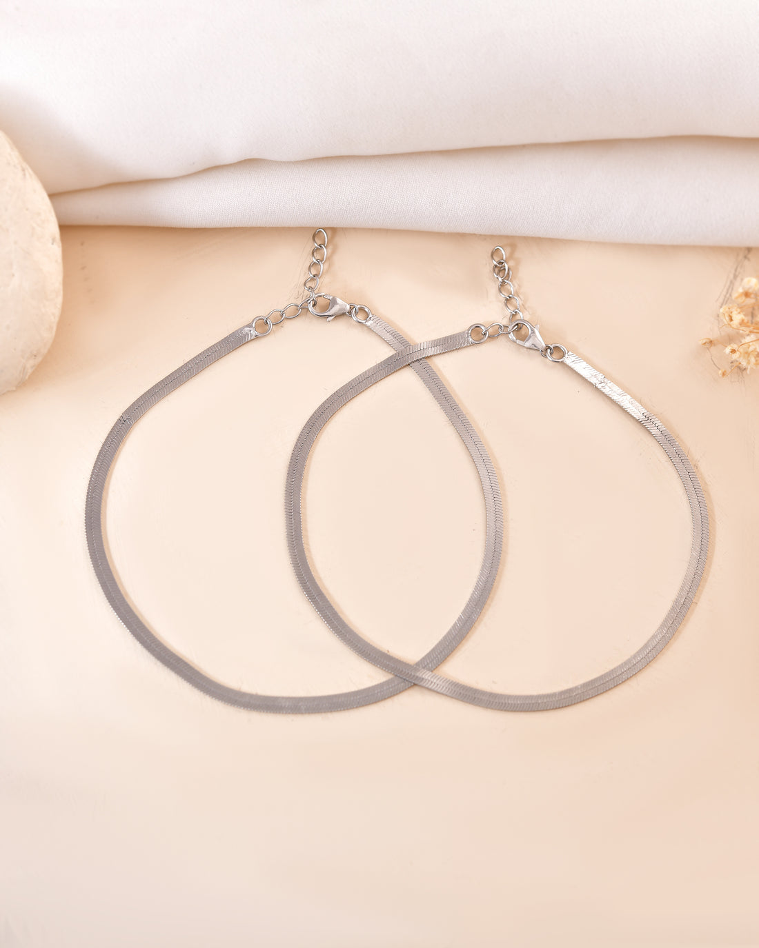 Snake Drop 925 Sterling Silver Anklet