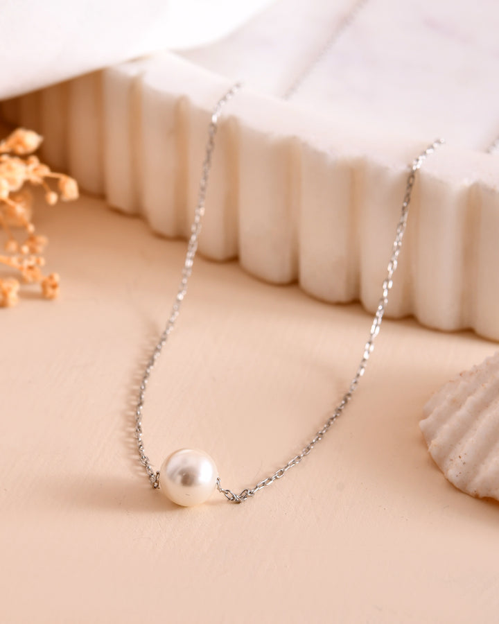 Eterna Pearl Sterling Silver Chain Pendant