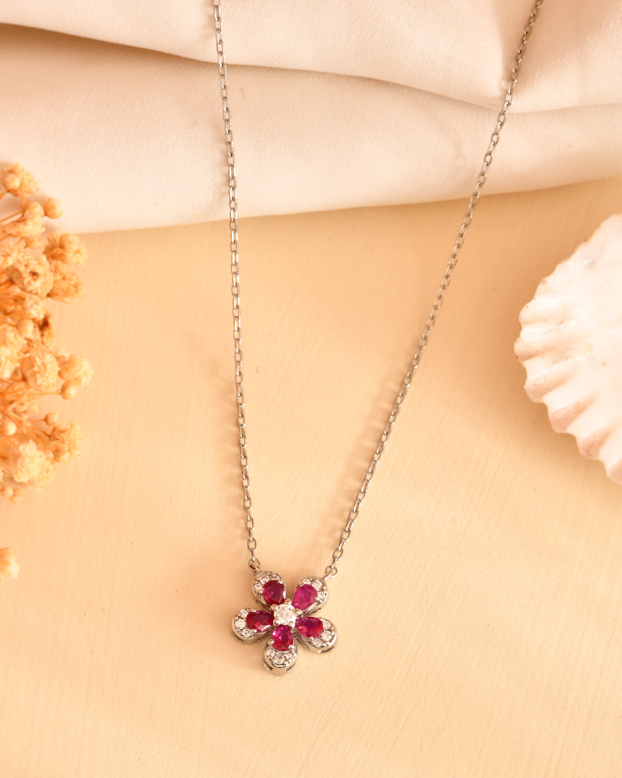 Lumora Bloom 925 Sterling silver Chain Pendant