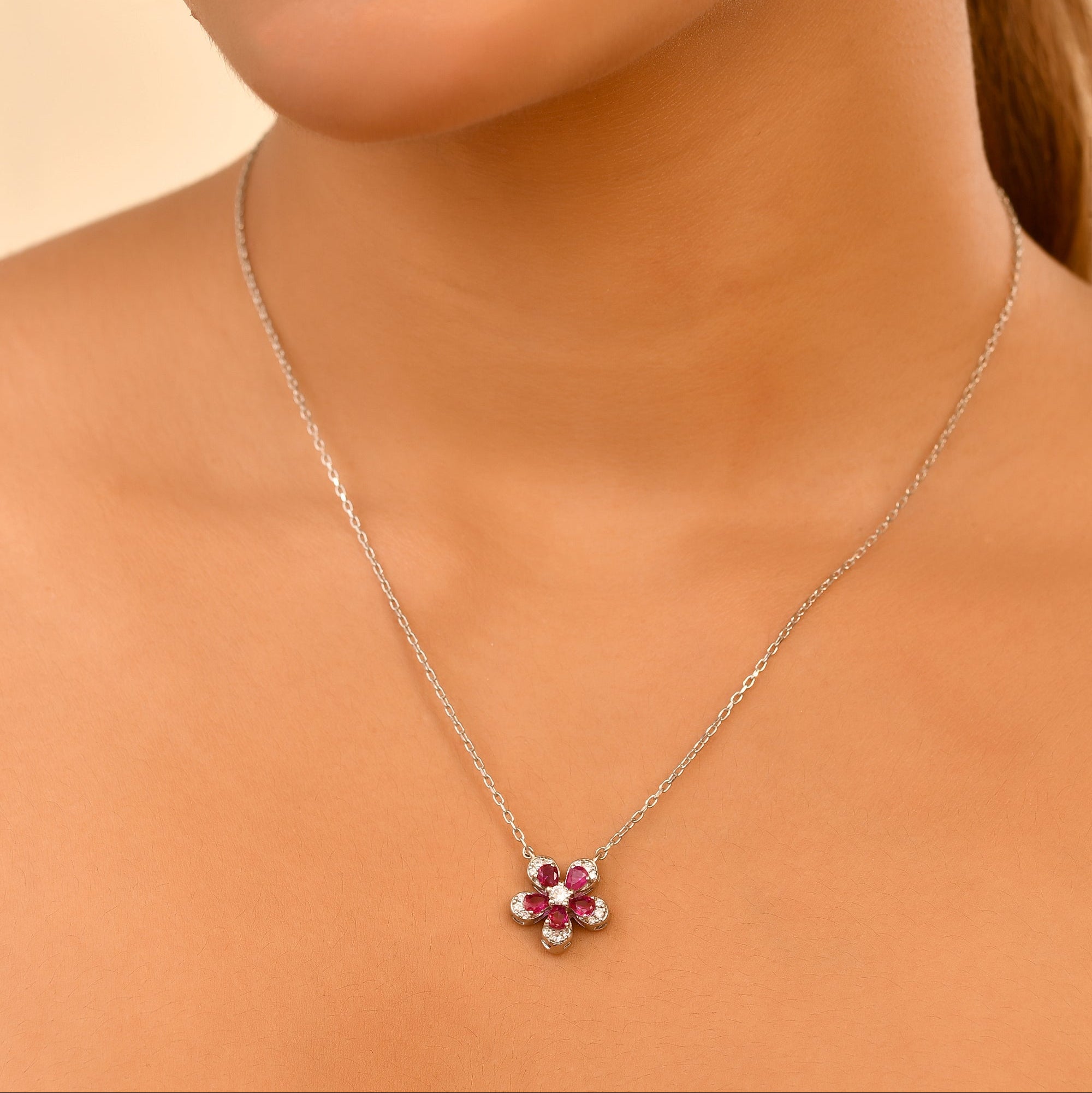 Lumora Bloom 925 Sterling silver Chain Pendant