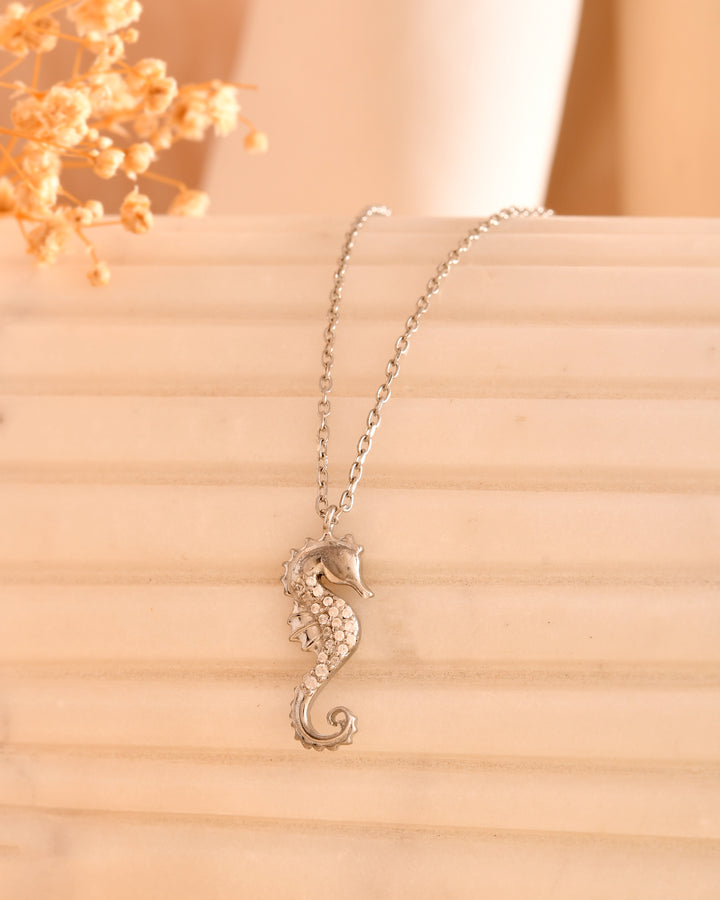 Mystic Seahorse 925 Sterling Silver chain