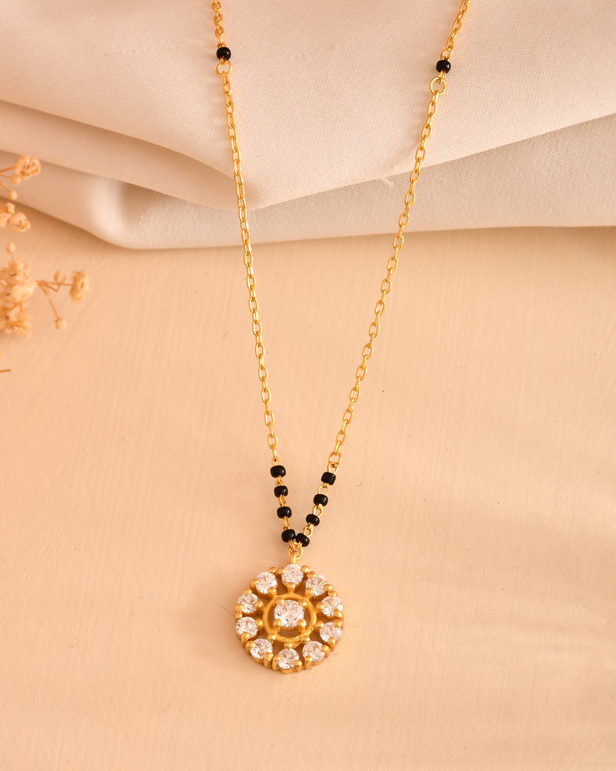 Gold Plated Shubh Aura 925 Sterling Silver Mangalsutra